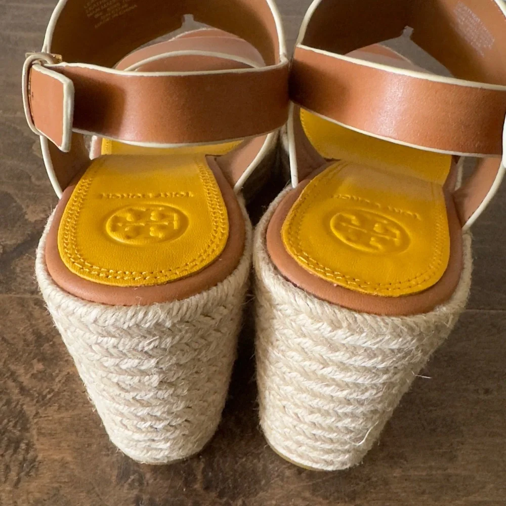 Tory Burch Ines Wedge Espadrille Platform Sandals. 8M. New, no box.